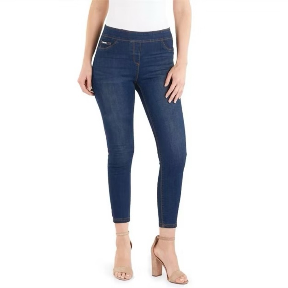 COCO + CARMEN Women's OMG Skinny Ankle Jeans Sz M 8/10 Dark Denim Stretch Casual